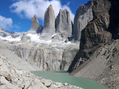 The Cordillera del Paine, a small spectacular mountain group in Torres del Paine National Park